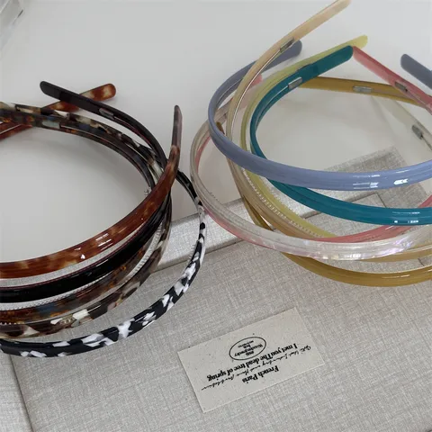 Korean Style Acetate Hair Hoop Non Slip Wide Brim Headband With Teeth Daily Hair Accessories For Women