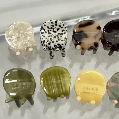 Mini Acetate Hair Claw Clip Cute Small Hair Accessories Hairpins For Women Side Bangs Styling Daily Hair Styling