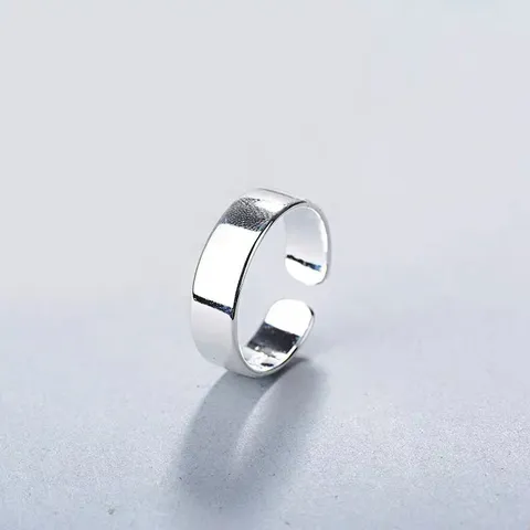 Retro Copper Open Ring For Men Hip Hop Style Adjustable Twisted Braid Geometric Finger Ring Thai Silver Look Jewelry