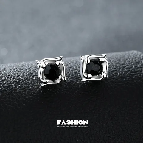 Herren Magnetischer Ohrclip Ohne Piercing Kupfer Strass Ohrklemme Geometrische Windmühle Stern Ohrringe Hip Hop Modeschmuck Einzelstück