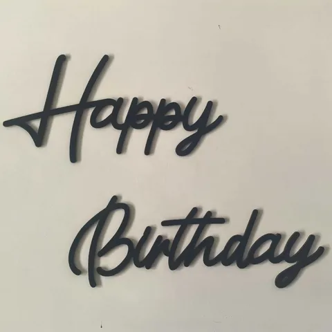 Lettres Joyeux Anniversaire Creuses En Bois Panneau Suspendu Mural Décoration De Maison De Fête Artisanat