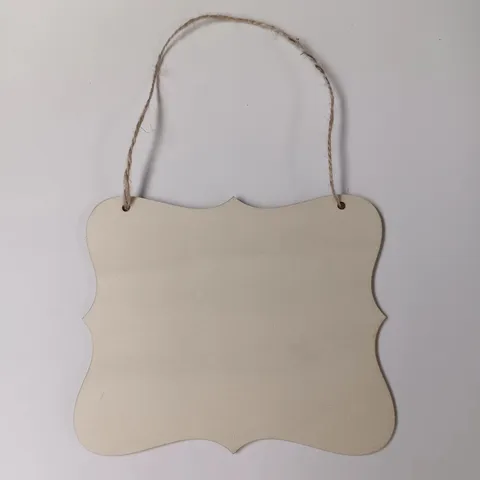 Placa Colgante de Madera Cortada con Láser DIY Rodaja de Madera Sin Terminar Manualidades para Decoración de Pared