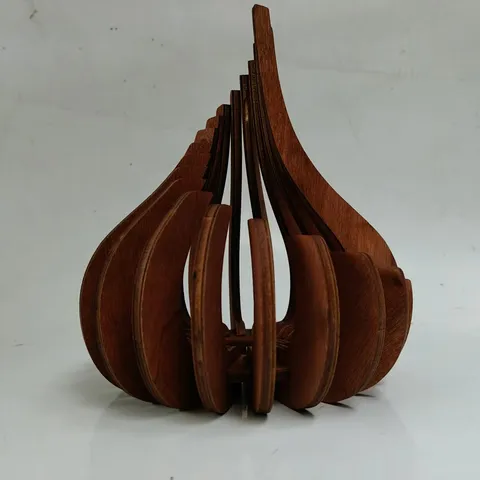 Bougeoir Lotus DIY en Bois Support de Chauffe-Plat Creux Décoration de Maison Moderne Minimaliste Cadeau d'Artisanat