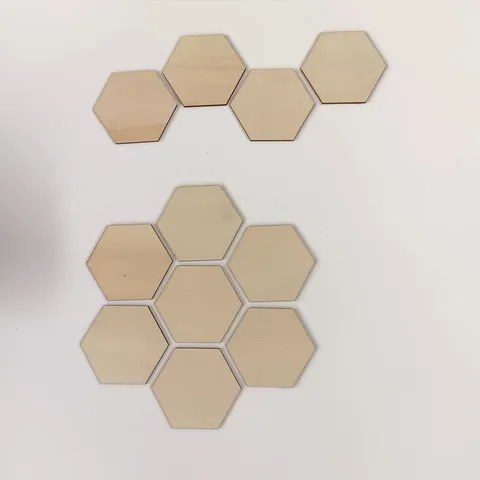 Natural Boxwood Hexagon Wooden Coasters DIY Craft Blank Wood Slices For Home Table Decor Tableware Accessories