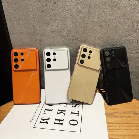 Shockproof CD Texture Phone Case For Samsung Protective Acrylic Shield Full Coverage Double Layer Frame Back Cover Shell
