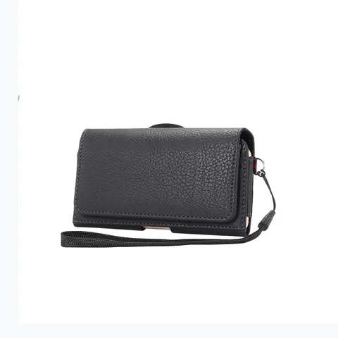 Horizontal Litchi Pattern PU Leather Phone Case Waist Bag With Belt Clip Multi Slot Card Holder Wallet Protective Sleeve Cover pouch