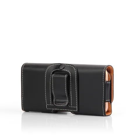 Funda de Teléfono Universal de Cuero de Imitación Con Trabilla para Cinturón Holster Bolsa Voltear Magnético Riñonera Carcasa Protectora Para Teléfono Inteligente