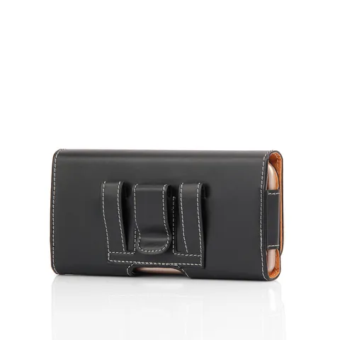 Funda de Teléfono Universal de Cuero de Imitación Con Trabilla para Cinturón Holster Bolsa Voltear Magnético Riñonera Carcasa Protectora Para Teléfono Inteligente