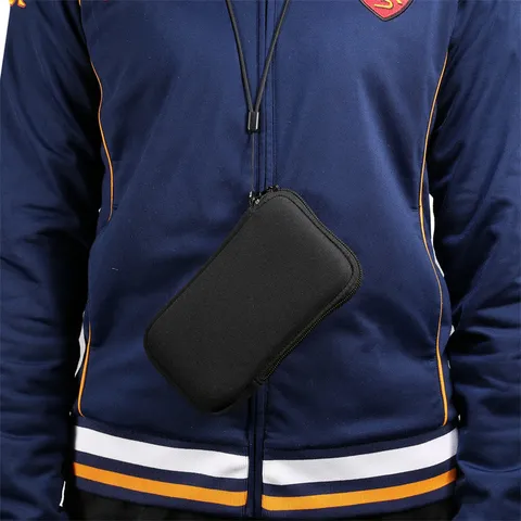 Funda Universal Elástica de Neopreno para Teléfono Celular con Cordón para Cuello Cremallera Bolso de Mano Carcasa Protectora Smartphone Bolsa de Almacenamiento Aire Libre Casual Diario