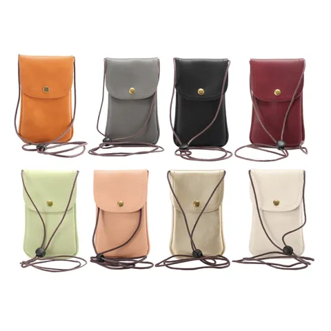 Universal PU Leder Handy Umhängetasche Für Damen Herren Vertikale Brieftasche Tasche Mit Kartensteckplatz Verstellbarem Seil Riemen Kleine Messenger Umhängetasche Alltag Reisen