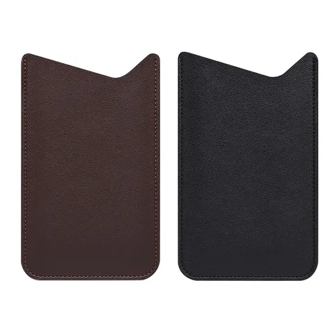 Universal Ultra Thin PU Leather Phone Pouch Vertical Insert Pocket Sleeve Portable Business Smartphone Storage Bag Protective Cover