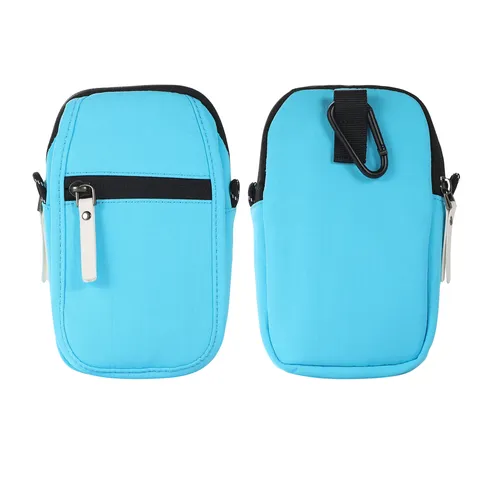 Borsa per Cellulare Universale in Tessuto Multifunzionale Tracolla Marsupio Da Cintura Con Tracolla Regolabile Cerniera Portafoglio Casual