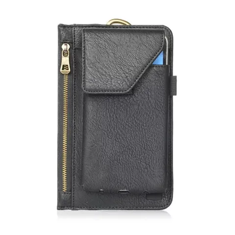 Neushoorn Textuur PU Lederen Telefoon Heuptas Multi Functionele Hangende Riem Holster Tas Voor Outdoor Sport Reizen Algemeen