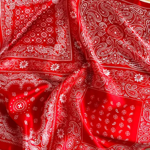 Mujer Seda de Morera Pañuelo Étnico Paisley Pañuelo Cuadrado Moda Estampado Pañuelo Para Uso Diario Y Fiesta