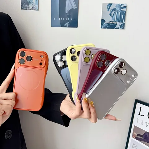 Magnetic Wireless Charging Silicone Phone Case Anti-Drop Slim Waisted Protective Cover Compatible With iPhone Series