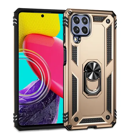 Funda de Teléfono de Armadura Militar Robusta para Samsung Galaxy M53 M52 M33 M23 Cubierta Protectora Antigolpes Con Soporte de Anillo Magnético