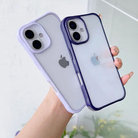 Zweifarbige Stoßfeste Acryl TPU Handyhülle Vollständige Abdeckung Matte Schutzhülle Kompatibel Mit iPhone Siebzehn Sechzehn Fünfzehn