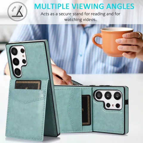 Multifunctionele Flip Leren Portemonnee Telefoonhoesje Met Kaartsleuven Standaard Voor S25 Ultra S25 Plus S24 FE