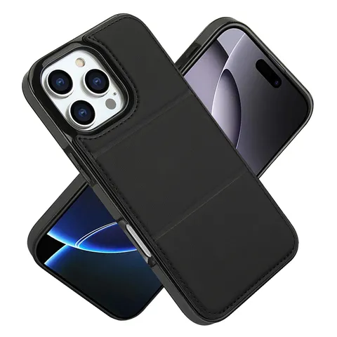 Funda Magnetica de Cuero PU Minimalista para Telefono Con Soporte Ranura para Tarjeta Proteccion Antichoque Delgada