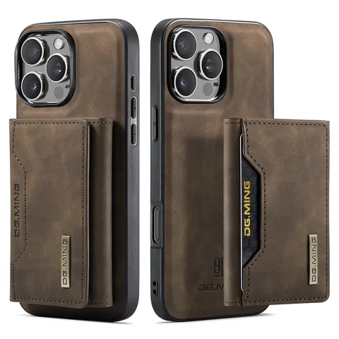 Retro Vintage PU Leder Magnetisch Afneembare Telefoonhoesje Portemonnee Met Kaartsleuven Standaard Voor iPhone Pro Max Plus Schokbestendige