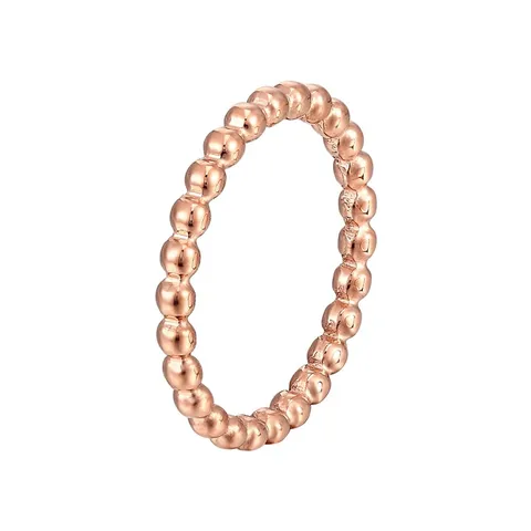 Bague Lisse et Bague de Perles en Acier Titane Minimaliste Bague de Doigt Géométrique Quotidienne Bijoux de Mode pour Femmes