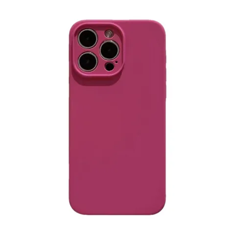Funda de Teléfono de Color Sólido de Silicona Líquida Antigolpes Cobertura Completa Acabado Mate Cubierta Suave Protectora