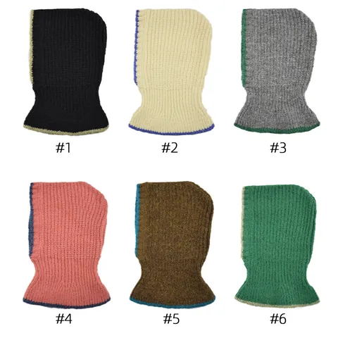 Winter Warm Strick Balaclava Mütze Mit Halswärmer Für Herren Damen Outdoor Skifahren Gerippt Winddicht Acryl Strickhaube Mütze