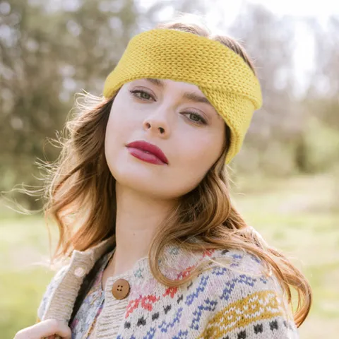 Polyester Knitted Cross Twist Headband For Women Casual Warm Head Wrap Ear Warmer Sports Yoga Hair Band Headwear Accessory