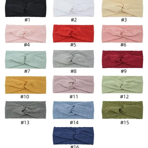 Minimalist Polyester Yoga Cross Twist Sporty Headband Elastic Wide Retro Hairband For Running Fitness Makeup Women Hair Accessories