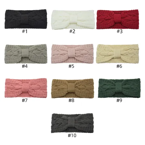 Fascia per Capelli a Treccia Donna Doppio Strato Fiocco Elastica Scaldaorecchie Sport All Aperto Accessori Capelli Turban