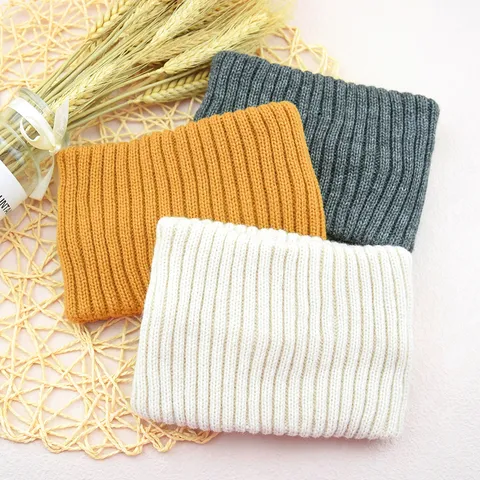Bandeau Tricoté à Côtes Double Couche pour Femmes Bandeau Large en Acrylique Extensible Turban Doux pour Sport Lavage du Visage