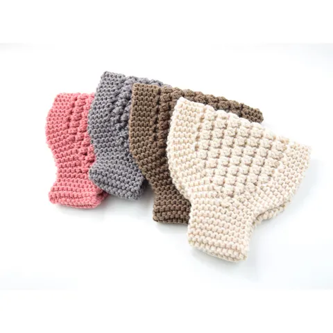 Solid Color Knitted Elastic Yarn Headband Autumn Winter Warm Ear Warmer Retro Twist Chunky Hairband For Women Outdoor Headwear Gift