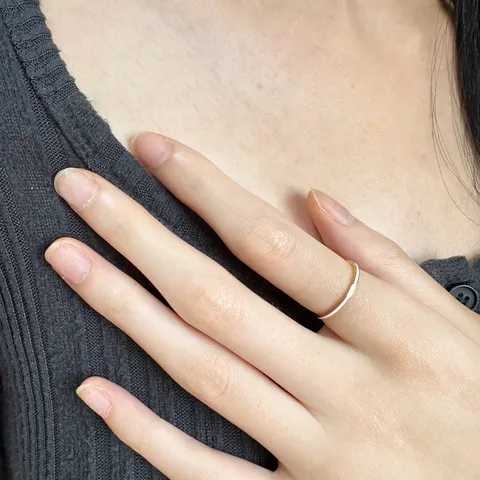 Bague En Émail Plaqué Or En Acier Titane Minimaliste Bague Mince À Ligne Géométrique Pour Femme Bijoux De Mode Anneau De Doigt