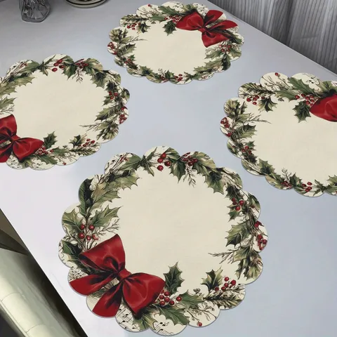 Tappetino Sgocciolatoio da Cucina in Terra Diatomacea Natalizia Assorbente Antiscivolo per Piano Lavoro Termoisolante