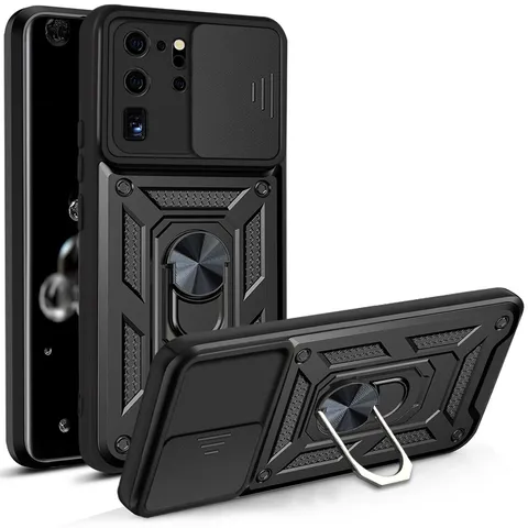 Funda Protectora Resistente Armor para Samsung Galaxy S20 S25 Ultra Plus FE con Cubierta Deslizante y Soporte