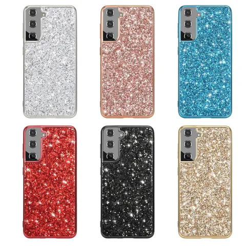 Smartphone Case TPU Anti-Drop Glitter Rhinestone Back Cover Luxury Protective Shell For Mobile Phone