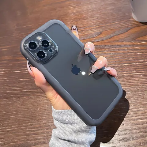 Transparent Silicone Phone Case For iPhone Pro Max Soft TPU Anti-Drop Protective Back Cover