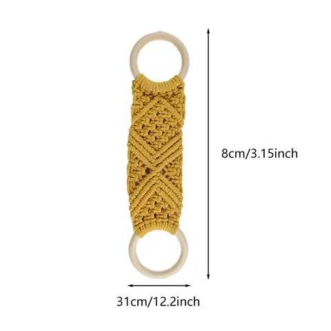 Nordic Handmade Woven Cotton Towel Scarf Storage Hanging Tapestry Macrame Wall Hanging Home Decor Organizer Display