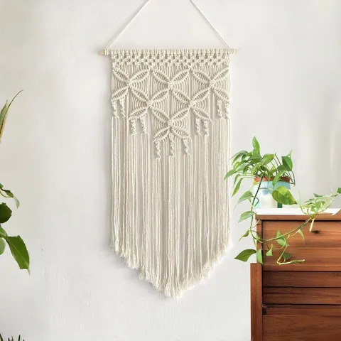 Bohemian Woven Tapestry Handmade Cotton Wall Hanging Decor For Living Room Bedroom Apartment Home Decoration