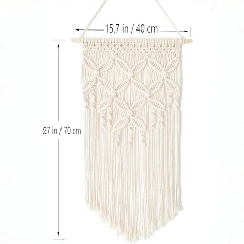 Bohemian Woven Tapestry Handmade Cotton Wall Hanging Decor For Living Room Bedroom Apartment Home Decoration