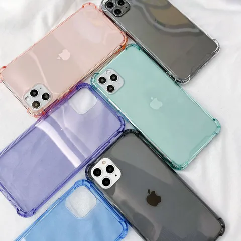 Funda de Teléfono de TPU Transparente Antigolpes Para iPhone Cubierta Posterior de Silicona Suave Transparente Accesorio de Protección