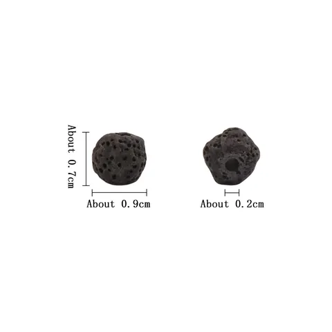 Natural Lava Stone Beads Irregular Round Spacer Loose Beads For Handmade DIY Jewelry Craft Making Bracelets Necklace Findings
