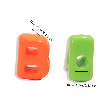 Acrylic Alphabet Beads Large Hole Beads For DIY Jewelry Making Bracelet Necklace English Letters Colorful Beads Accessories