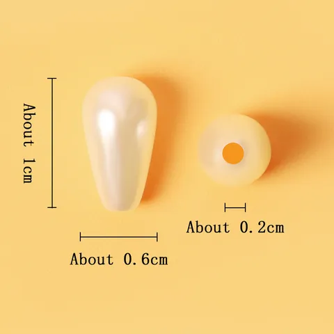 Waterdrop Shape ABS Artificial Pearl Loose Beads For Handcrafted DIY Jewelry Making Necklace Bracelet Component Accessories