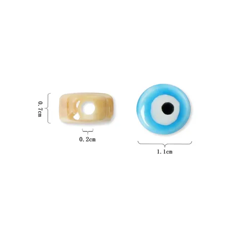 Ceramic Evil Eye Loose Beads Colorful Round Spacer Beads DIY Handmade Jewelry Materials Findings For Bracelet Necklace