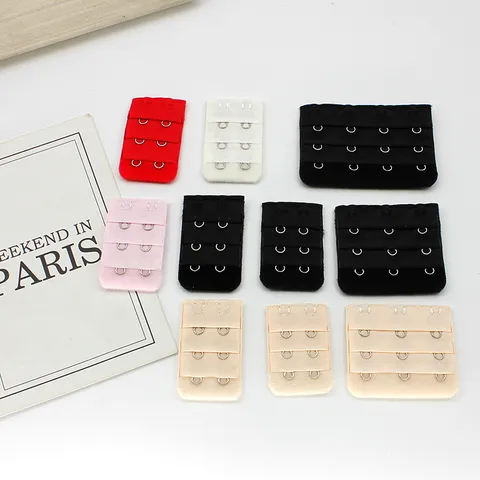 Elastic Bra Extender Adjustable Underwear Strap Extension 2 3 4 Rows Hooks Bra Accessories