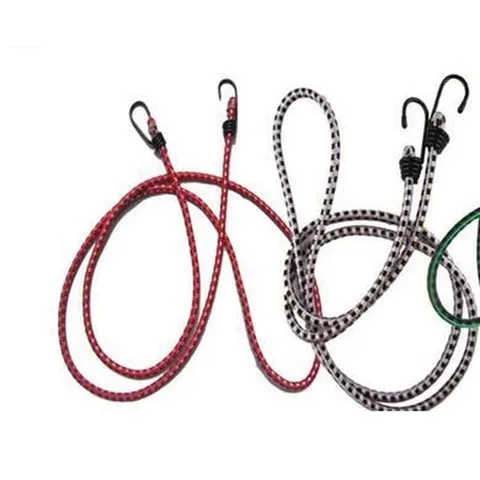 Sangle de Bagage en Corde Élastique avec Crochets en Métal Corde de Fixation Extensible Robuste pour Voyage Extérieur