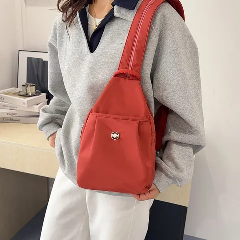 Damen Casual Wasserdicht Nylon Rucksack Multifunktional Mini Schulter Umhängetasche Umwandelbar Brusttasche Kleiner Tagesrucksack Für Den Alltag