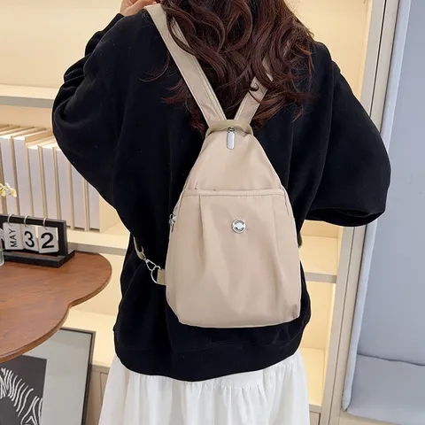 Damen Casual Wasserdicht Nylon Rucksack Multifunktional Mini Schulter Umhängetasche Umwandelbar Brusttasche Kleiner Tagesrucksack Für Den Alltag