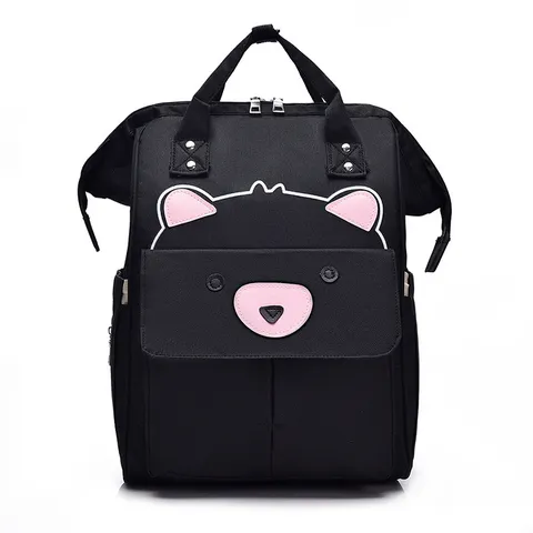 Carino Cartone Animato Animale Oxford Grande Capacità Borsa per Pannolini Zaino All Aperto Viaggio Mamma Zaino per Cura del Bambino Donna Cucito Multi Tasca Borsa